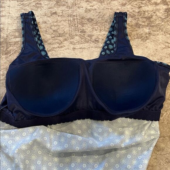 Lands' End Blue Patterned Swimwear20W - Picture 4 of 9